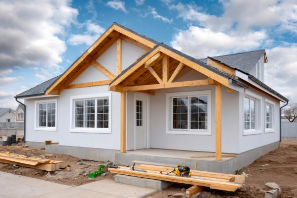 New house construction project building residential home